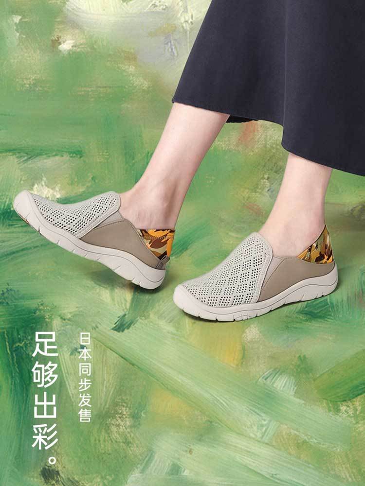 日本品牌pansy踩跟两穿女士休闲鞋·黑色