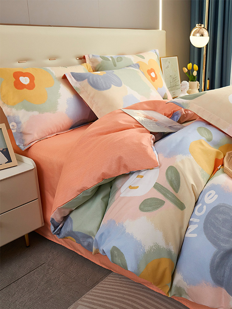 【合众精选】唐纳 亲肤棉四件套200*230CM·春暖花开TN-KT23036