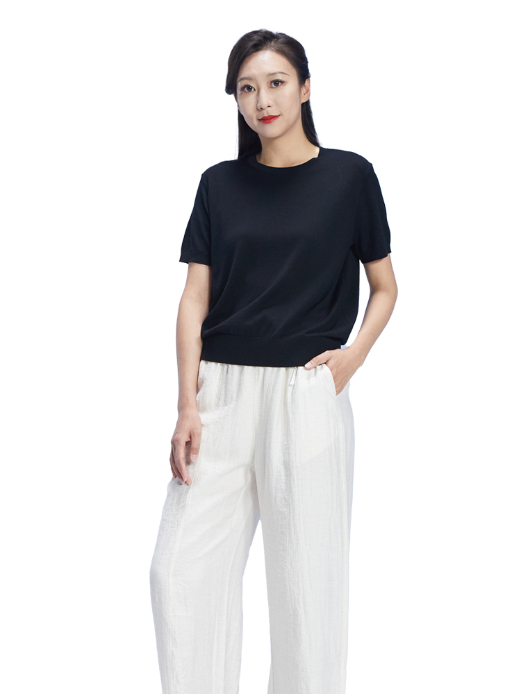 SOCOCOLURE圣可卡奈尔针织半袖女款·黑色