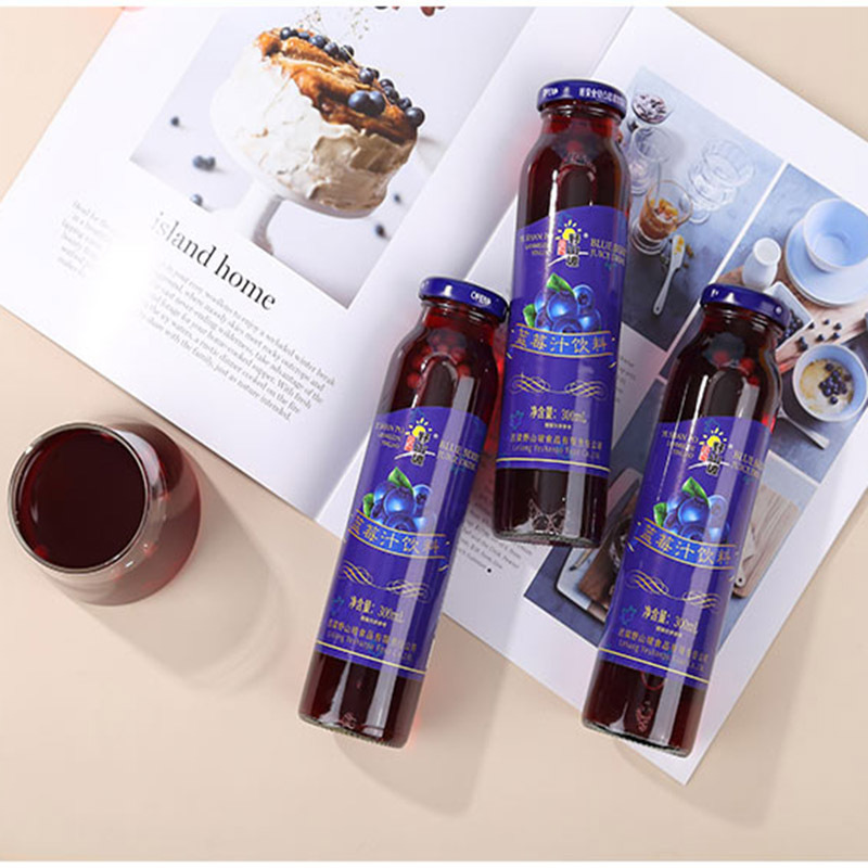 【富含多种营养】吕梁野山坡蓝莓汁300ml*8瓶 可以喝的VC