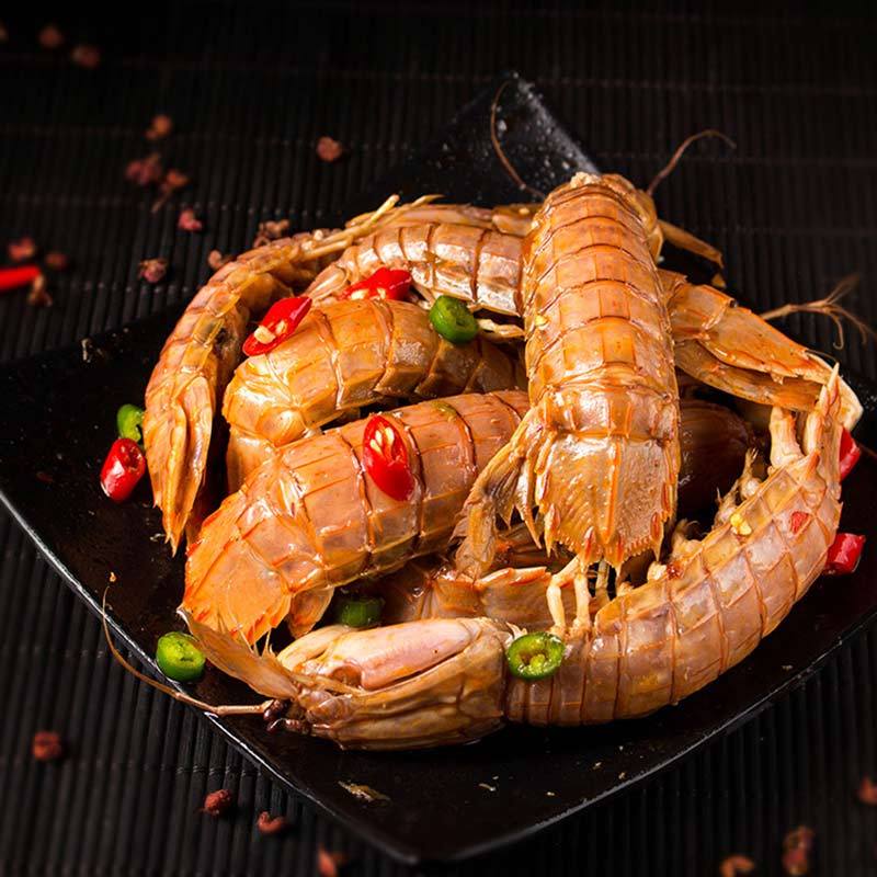 烟台特产 麻辣小海鲜285g*4罐(麻辣皮皮虾 扇贝肉 麻辣海草 花蛤蜊)