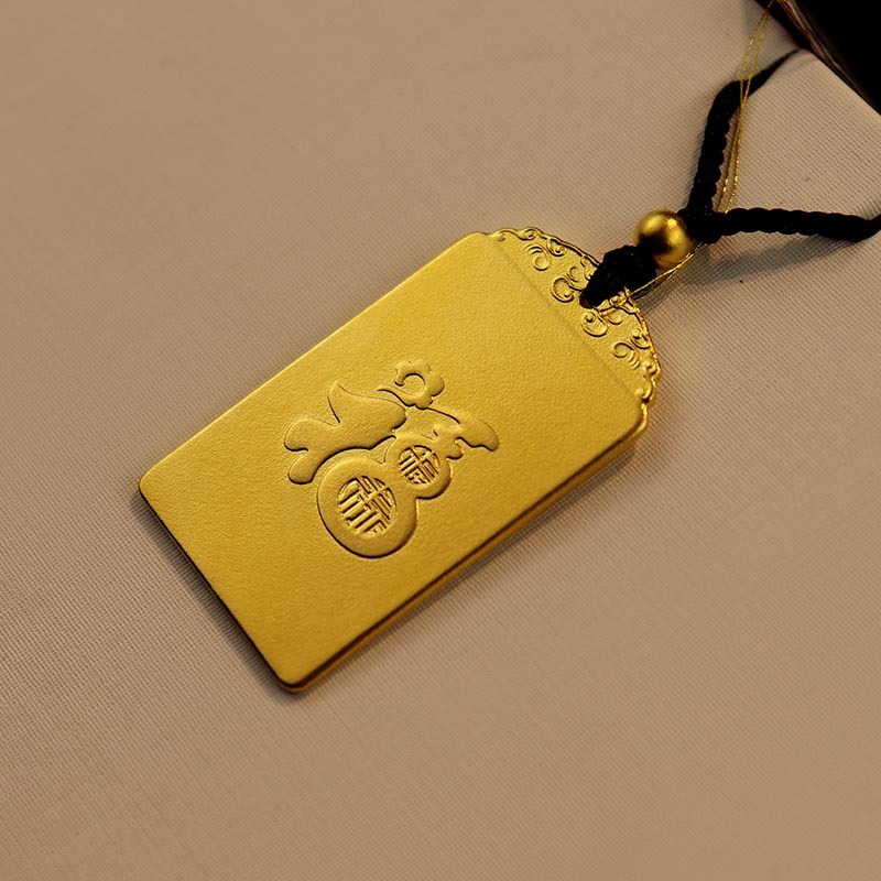 老万年福禄古法金吊牌·金色