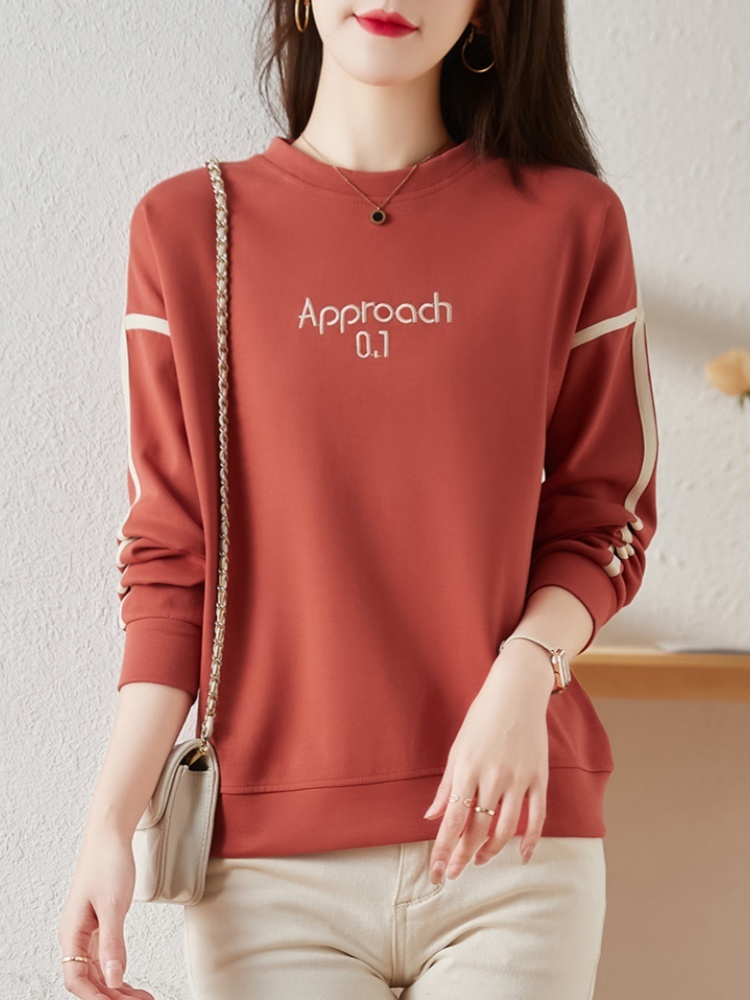 轩凌子字母休闲卫衣S92310506·黑色