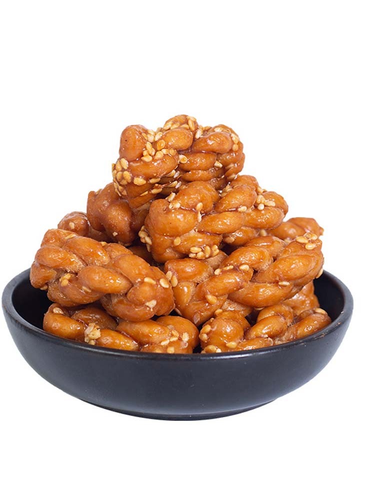 【无添加】小麻花（椒盐味+红糖味）200克*4袋