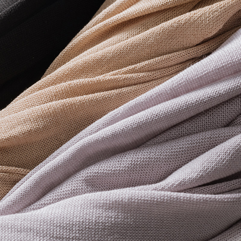 丁摩 100桑蚕丝夏季空调衫纯色长袖防晒开衫1831·浅灰色