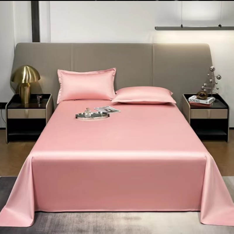维众重磅真丝床单三件套·粉色