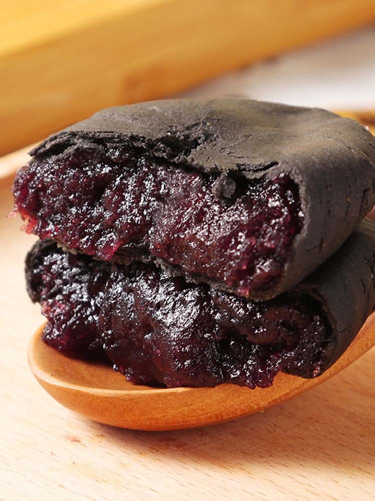 【无蔗糖】五黑桑葚紫米饼250克*5袋