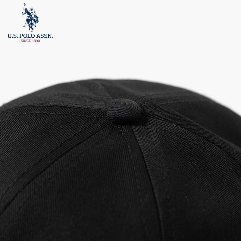 U.S.POLO ASSN.男女同款热销经典可调节四季棒球帽045·黑色