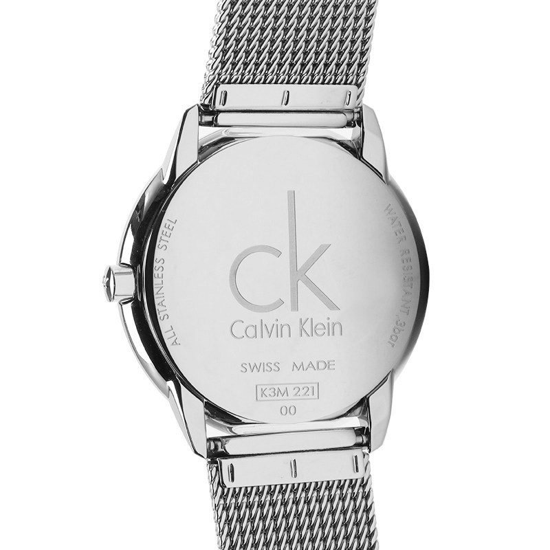 ck手表瑞士时装腕表时尚手表石英男表k3m21124k3m21126钢带白盘