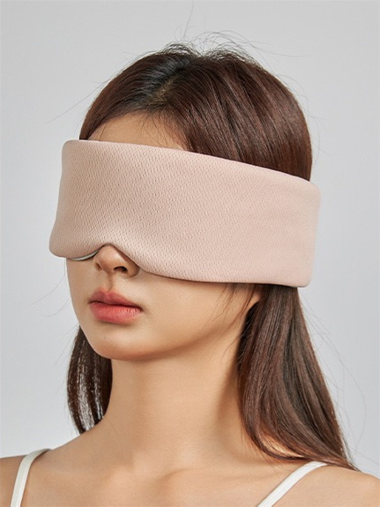 双面全包鸟眼布睡眠眼罩·粉色