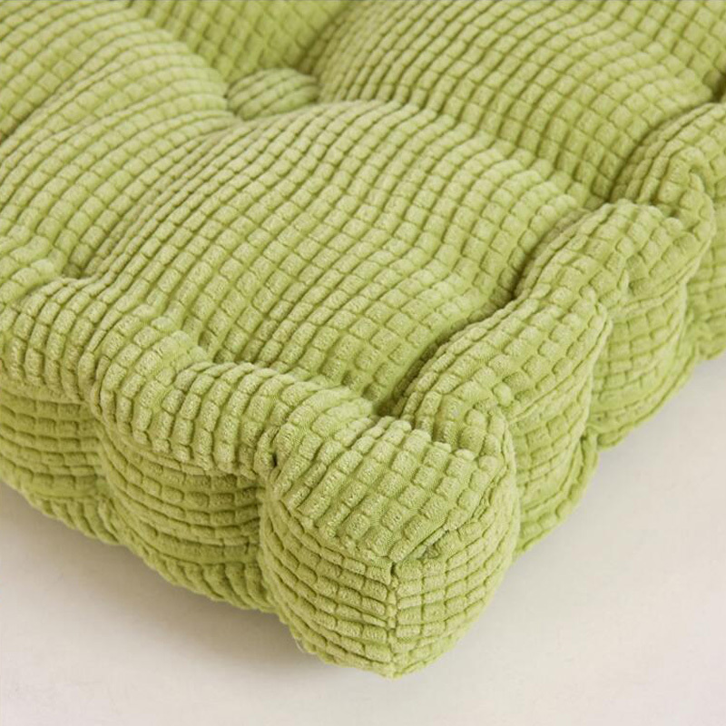 纯色加厚坐垫组合（方形+圆形）久坐 就能塑臀 3D立体设计！·绿色