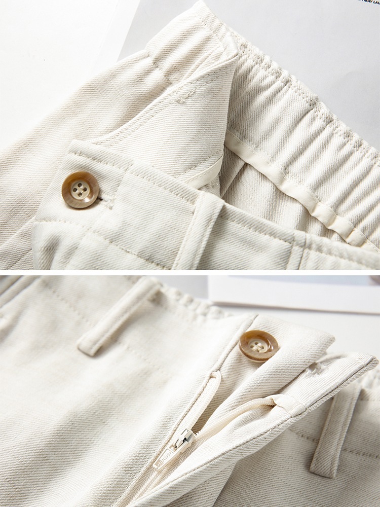 【大牌代工厂出品】和顺圣春秋天丝亚麻窄版阔腿裤26009·麻本色