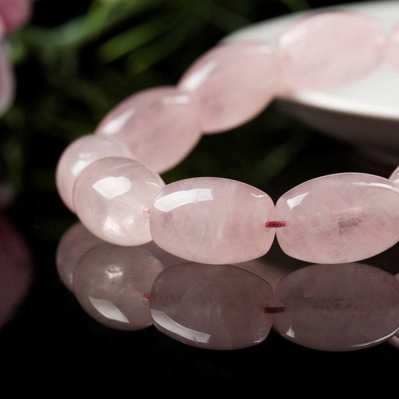 曼丽翠 芙蓉石桶珠单圈手串/芙蓉石女款手链
