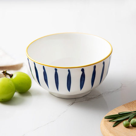 charzinski查金世家青瑶系列5寸毛草石纹碗4只装青瑶系列