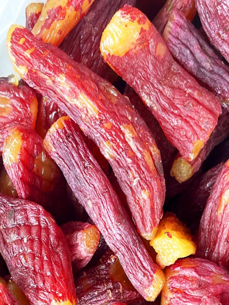 带皮红瑶蜜薯干切块 1斤*2袋 烤薯干 原味 红薯干 软糯香甜地瓜干