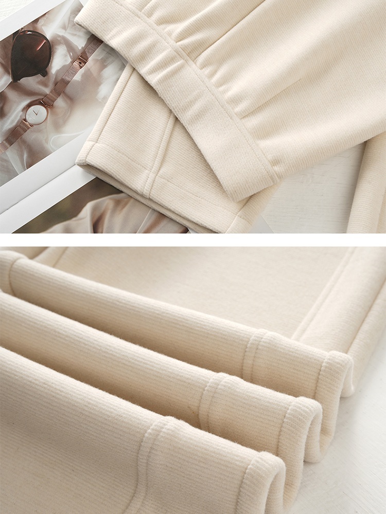 【大牌代工厂出品】和顺圣加厚绒桑蚕丝羊毛直筒裤2980·深灰色