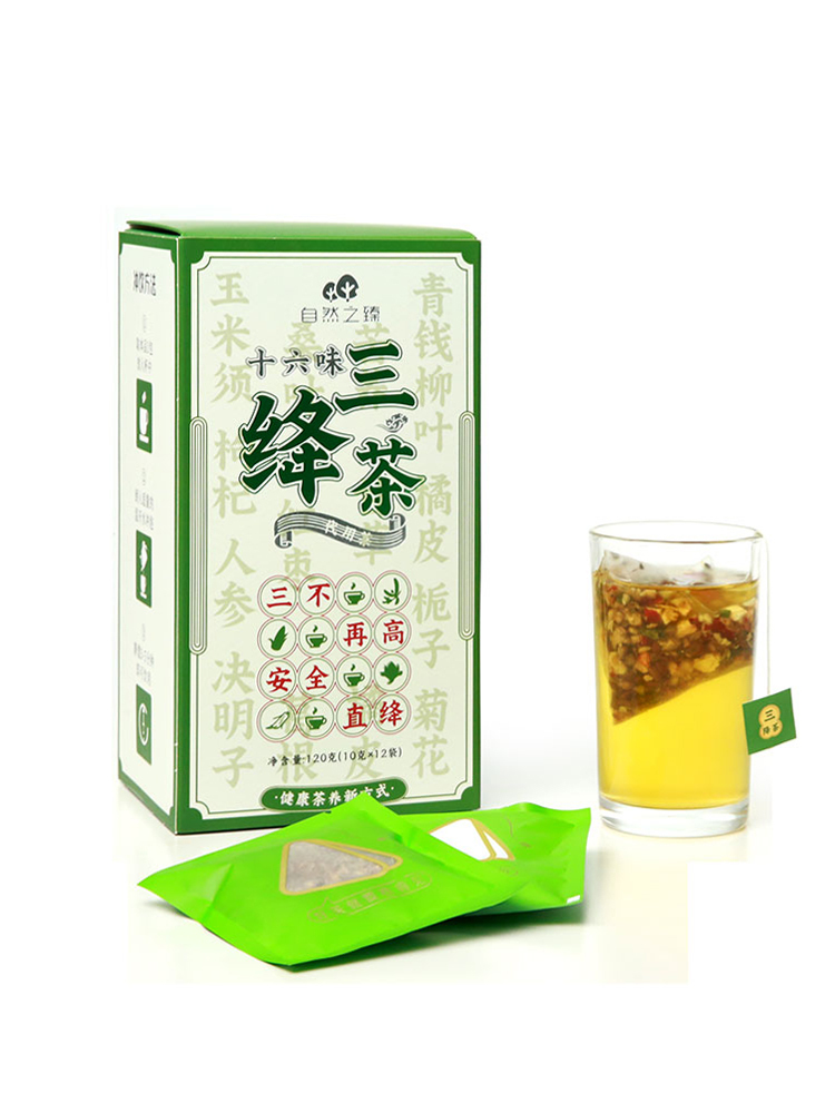自然之臻十六味草本三绛茶6盒组