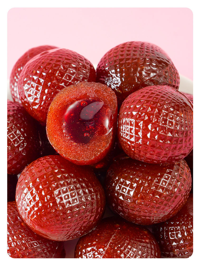 网红爆款 爆浆山楂500g/袋*3袋·蓝莓味+草莓味+秋梨味