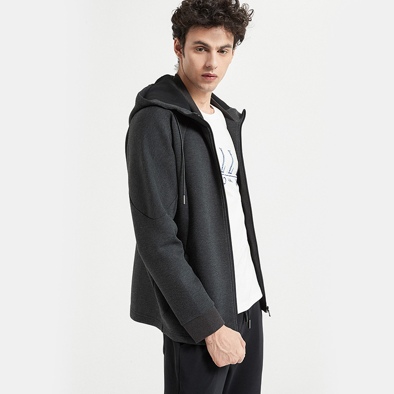 [tv商品]elle homme男士空气层针织外套·麻灰