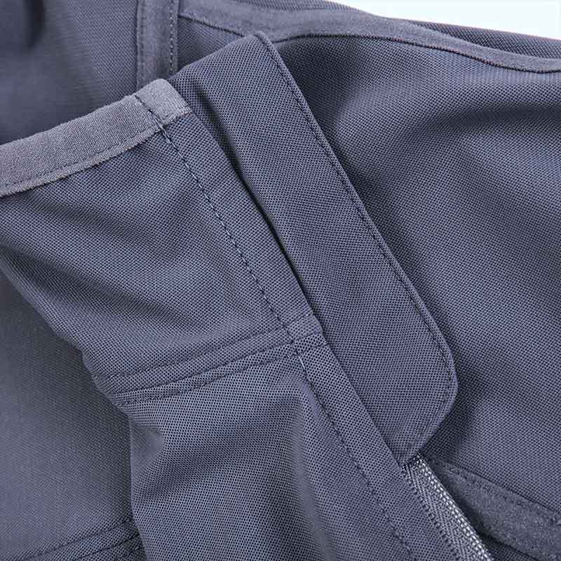 [质数n]女立领短款长袖舒适夹克·深灰紫
