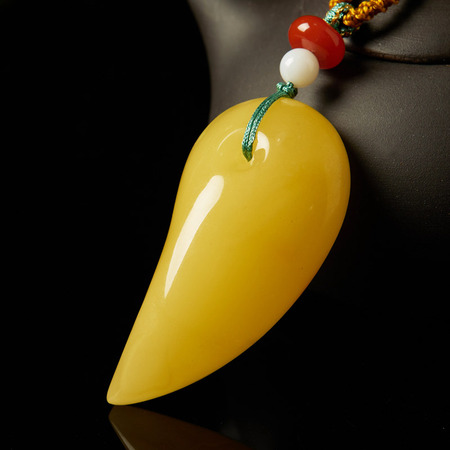 曼丽翠满黄满蜜蜜蜡太极勾玉吊坠挂件所有评论