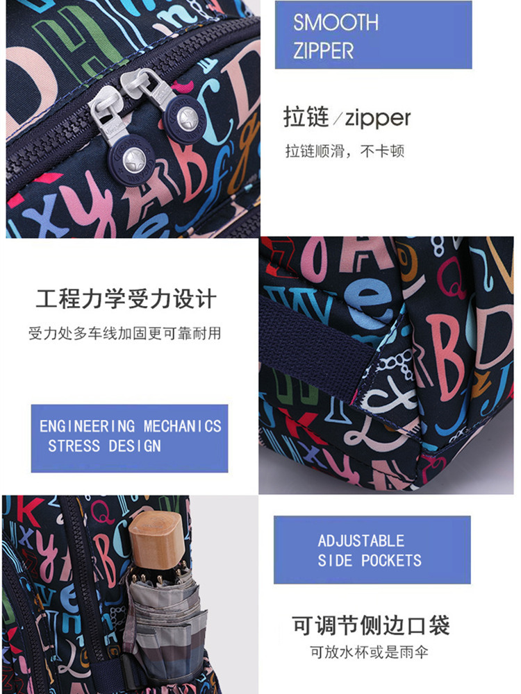 【大牌同款】特高特防泼水格纹双肩背包T1983·1983-56