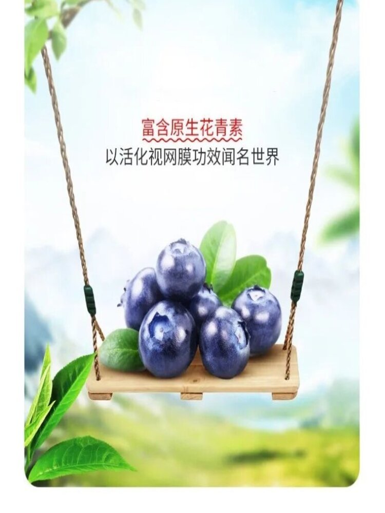 福记坊 蓝莓叶黄素β-胡萝卜素软糖60g(2g*30)*2盒