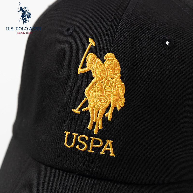 U.S.POLO ASSN.男女同款热销经典可调节四季棒球帽045·白色