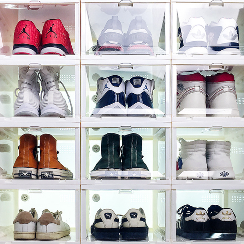 禧天龙多功能潮鞋收纳盒鞋柜叠加组合鞋柜6个装
