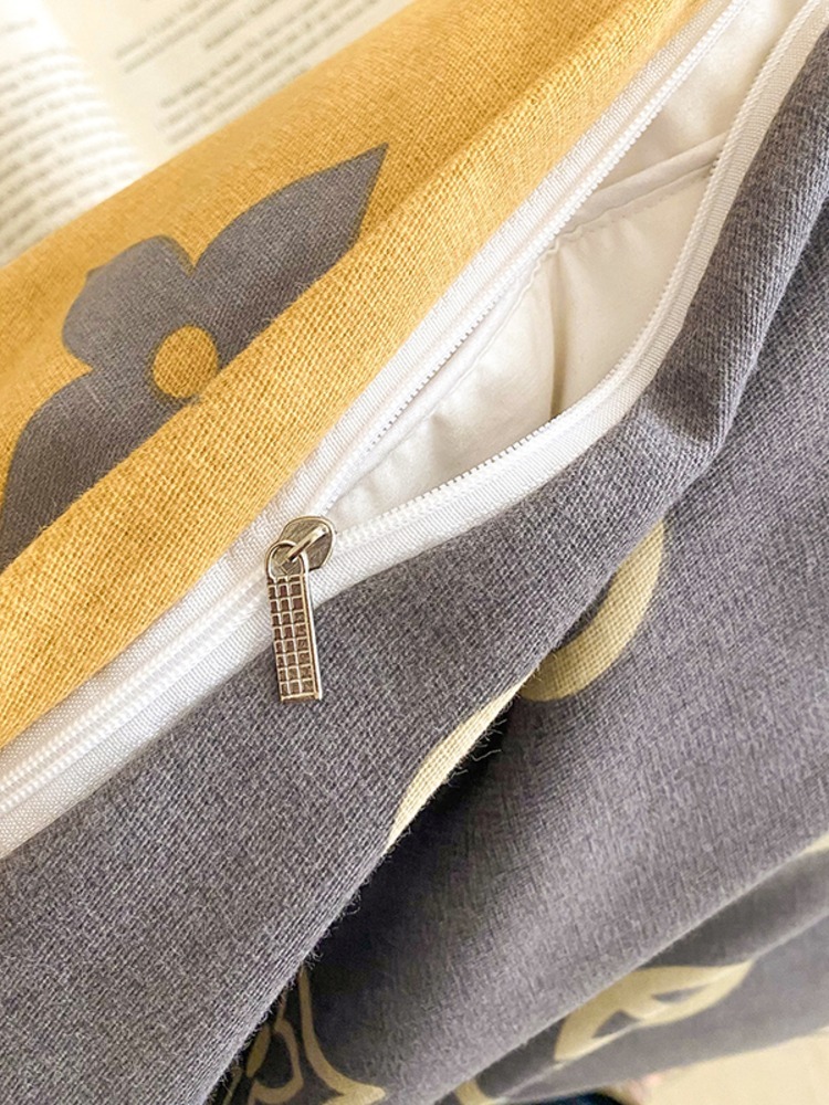 多宝雅全棉磨毛单品套件系列-单被套·英伦风尚-黄