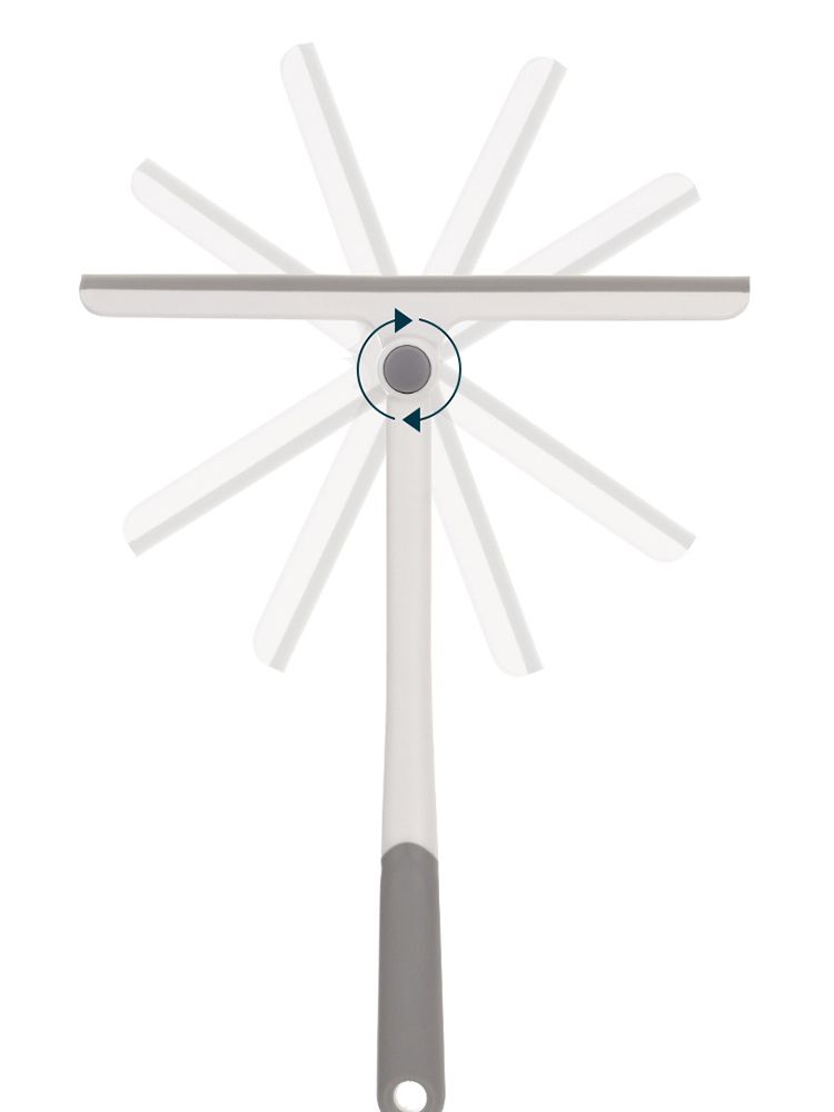 FaSoLa·可旋转刮水器窗户浴室台面刮刀清洁工具*3个·白色