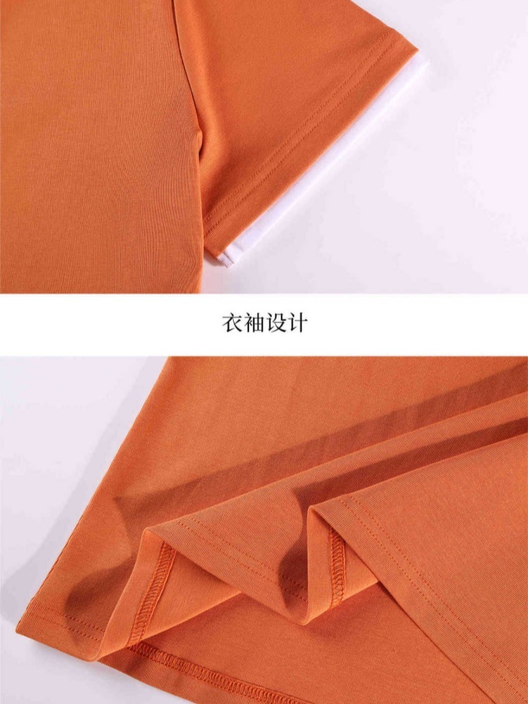 【92精梳棉】轩凌子撞色字母T恤XS82620269·白色