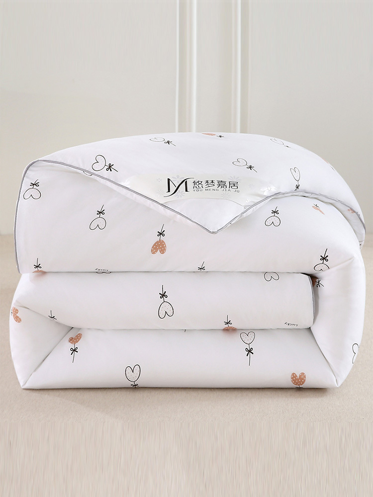 【合众精选】悠梦嘉居 轻柔云感润肤被200*230cm·爱心朵朵 2000g