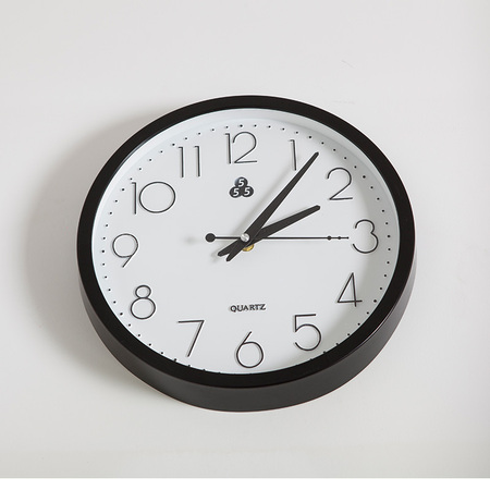 上海三五牌时尚简约静音挂钟(三色可选 316)·黑色