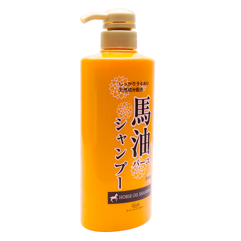 日本Loshi北海道马油洗发水600ml