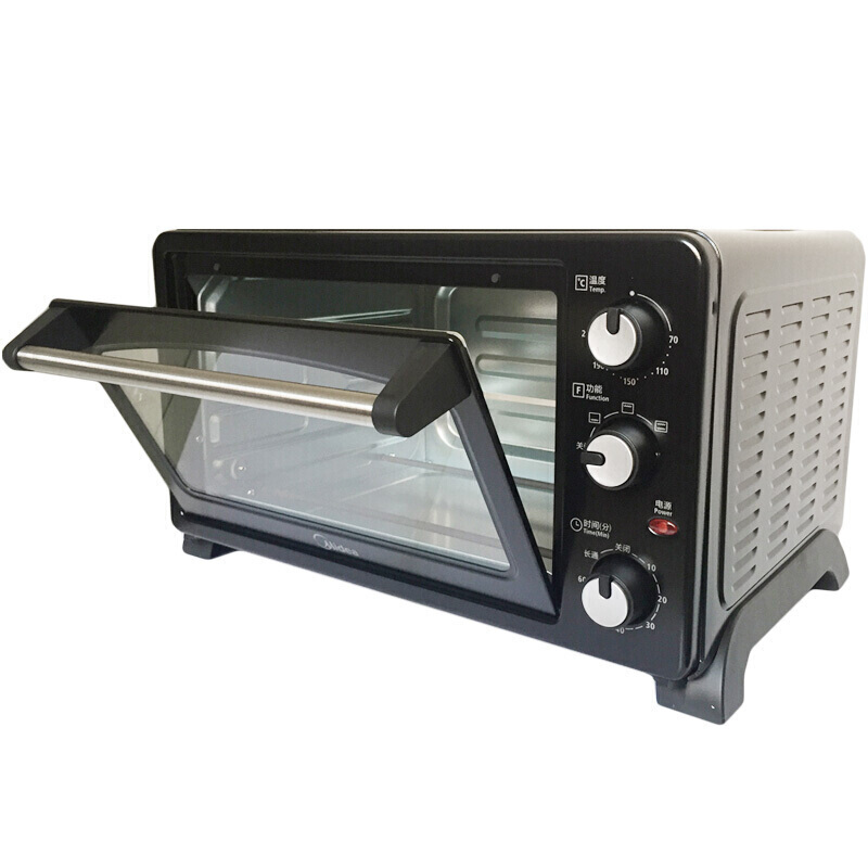 美的midea 电烤箱家用多功能3d环绕式加热t3-252c黑色