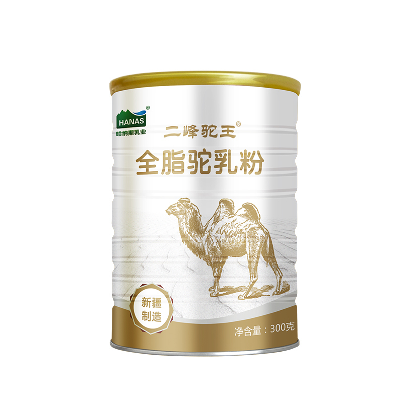 哈纳斯乳业新疆全脂纯驼乳粉300g*3罐