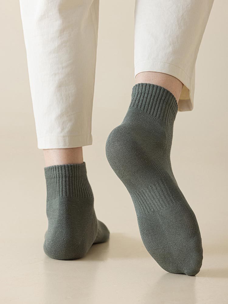 5双装春夏苎麻透气网眼防臭短袜男女袜8854#·女袜