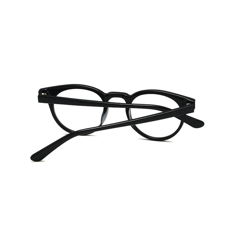 骊佳LJGOOD高端板材眼镜框圆形防蓝光护目眼镜2149·黑色框