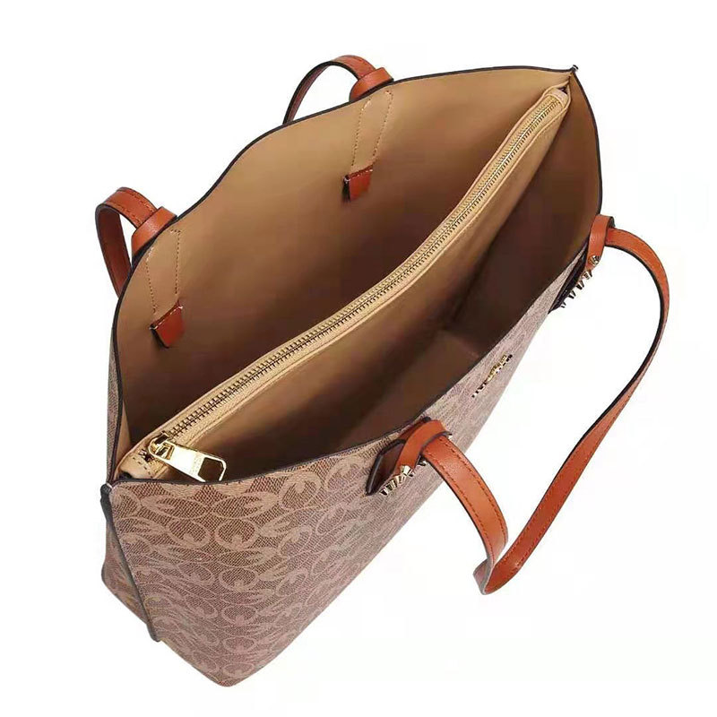 冠驰印花托特包a棕色