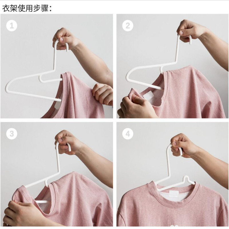 吉优百（Homebest)新款日式简约衣架20支装·白色