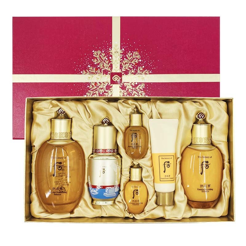 香港直邮 whoo后拱辰享气韵生水乳秘贴精华6件套 圣诞限量套盒·红色