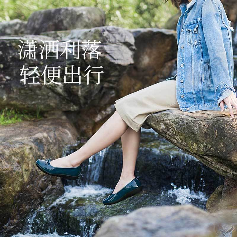 【上新】Pansy日式女士单鞋晴雨鞋4934·黑色