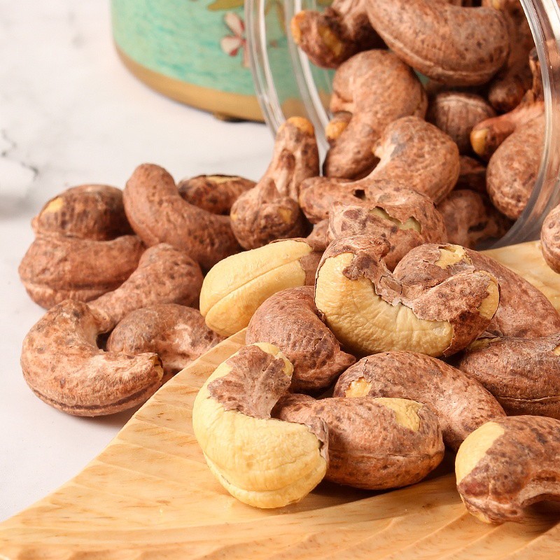 精选新鲜带皮腰果(xgg)500g*2罐