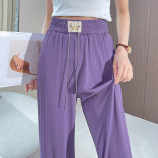 紫色长裤