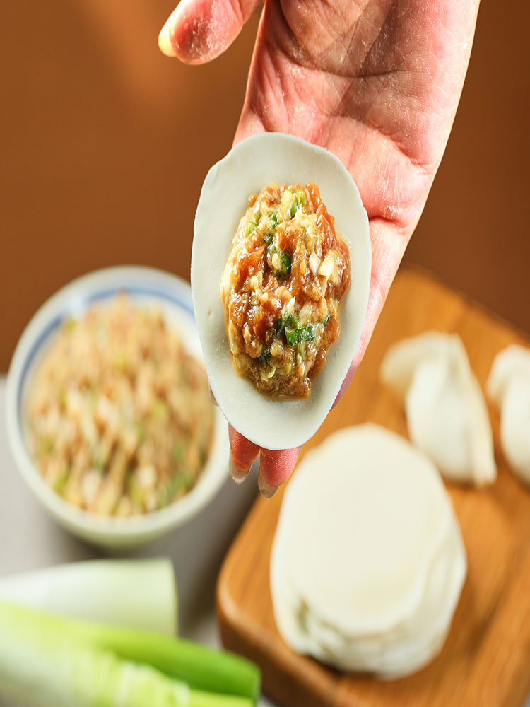 纯手工0.添加剂水饺猪肉450g*4袋（猪肉酸菜+猪肉大葱）