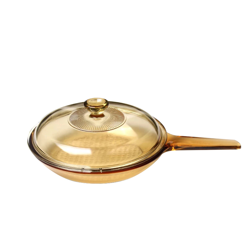 康宁 单柄玻璃煎锅（无盖/带盖）·琥珀色