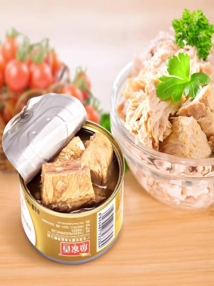 【固化物≥60%】油浸金枪鱼罐头 185g*5罐