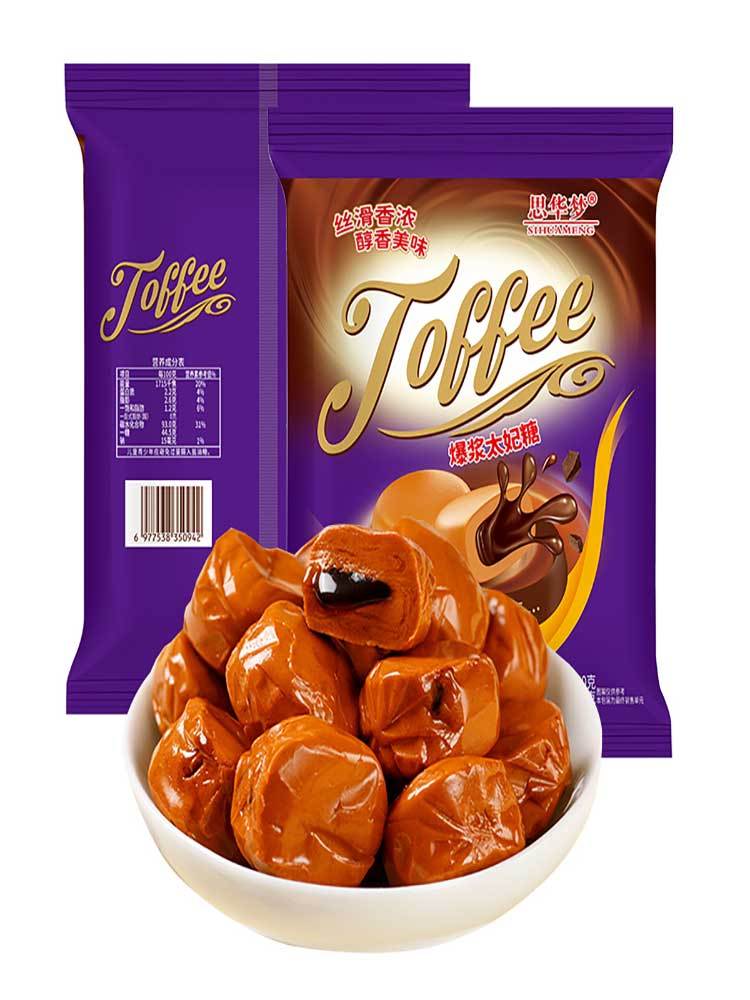巧克力夹心制品太妃糖500克*4袋