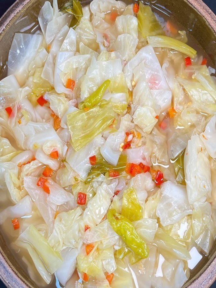 正宗农家自制酸辣包菜 10袋 泡菜腌菜酸辣白菜下饭开胃菜